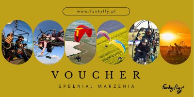 Voucher - Lot Motoparalotnią 20min z kamerką + koszulka